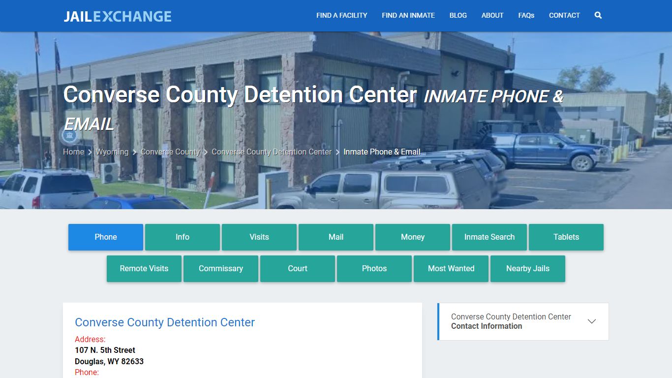 Inmate Phone - Converse County Detention Center, WY - Jail Exchange