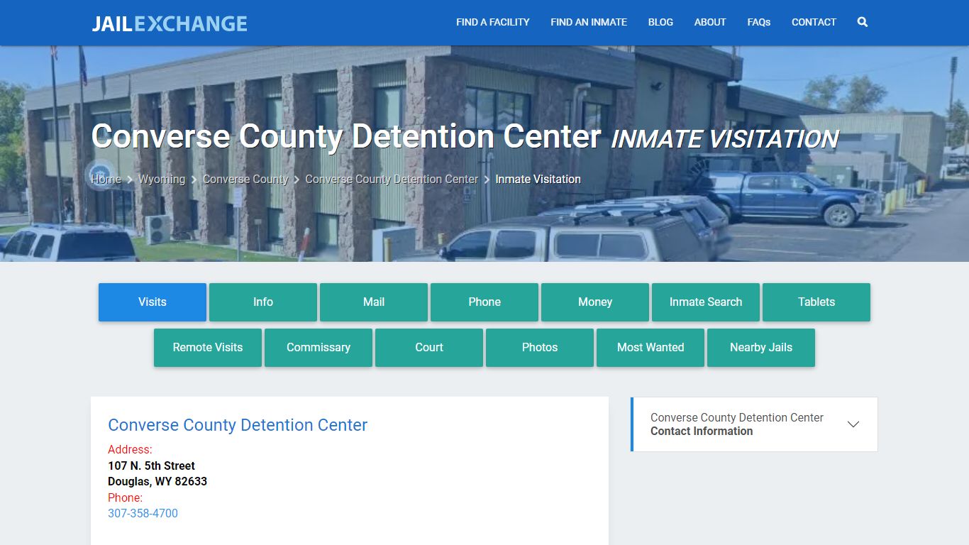 Inmate Visitation - Converse County Detention Center, WY - Jail Exchange